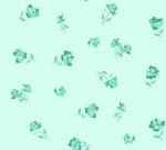 清新薄荷绿花卉图案背景