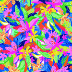 多彩热带植物印花图案