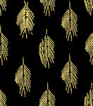 黑金羽毛图案布料纹理