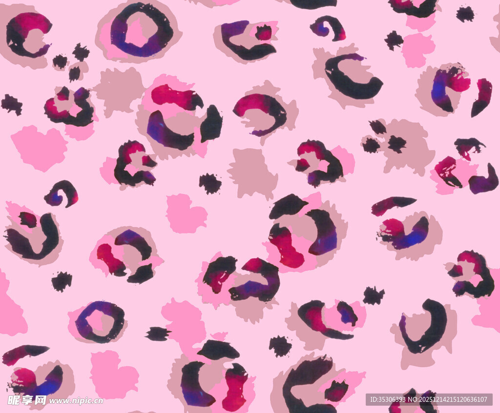 粉色豹纹图案背景