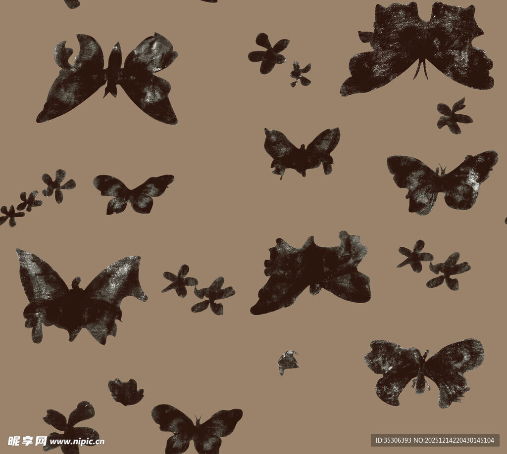 蝴蝶图案背景纹理设计