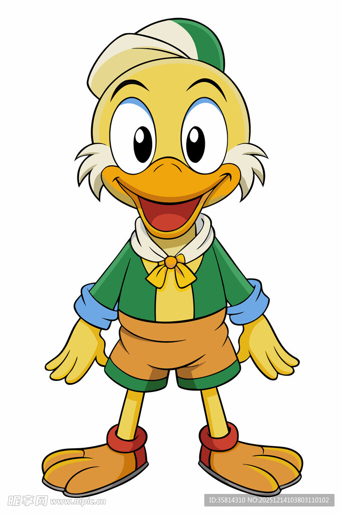 卡通角色唐老鸭装扮形象