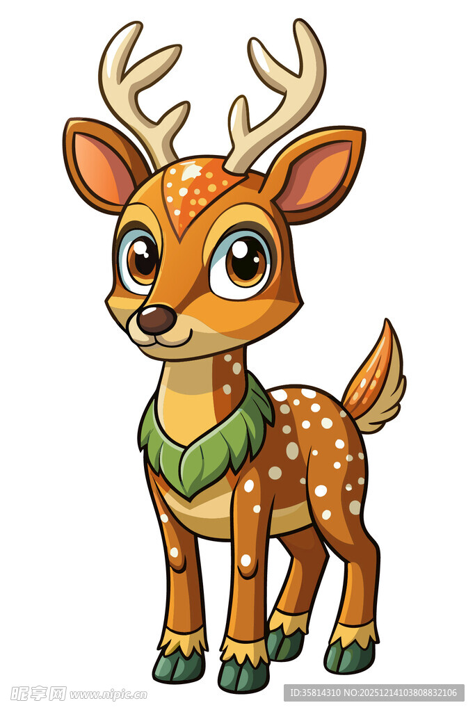 可爱小鹿卡通形象