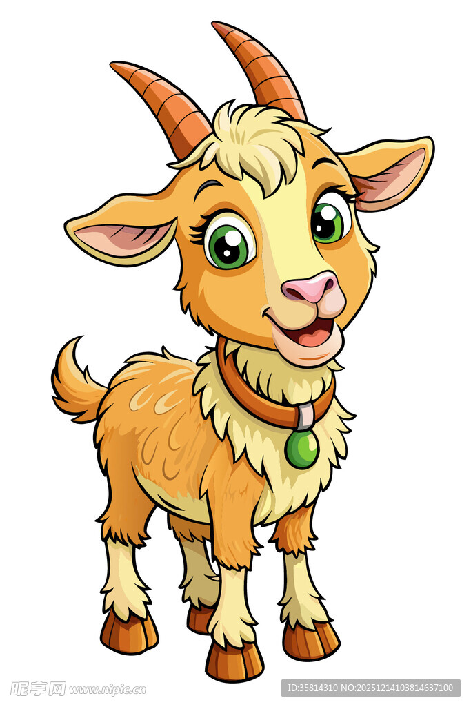 可爱小山羊