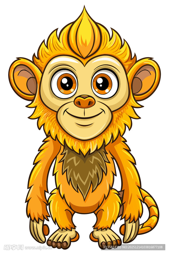 可爱小猴子卡通形象