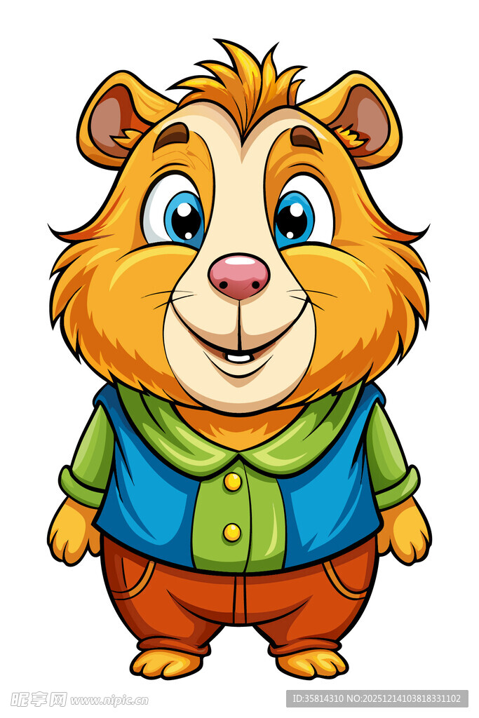 可爱卡通小松鼠形象