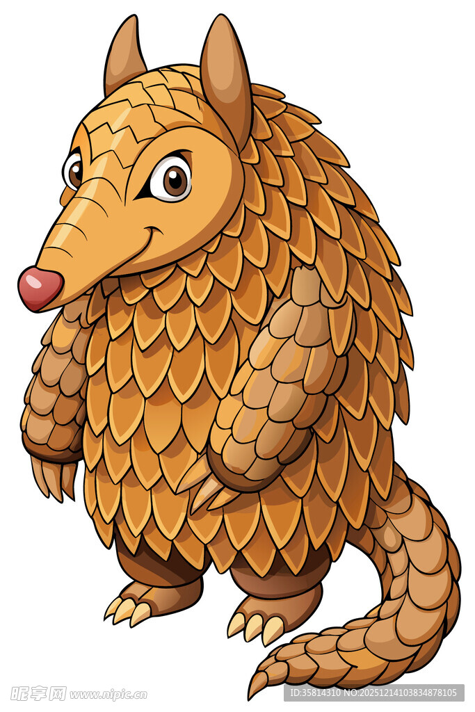 可爱犰狳卡通形象