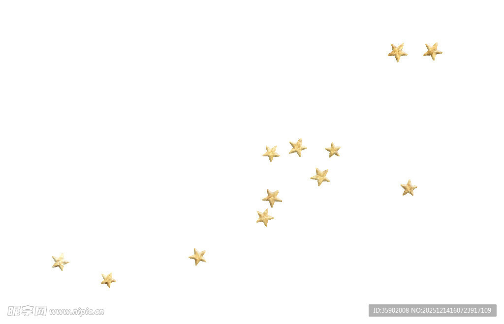 金色星星散布画面