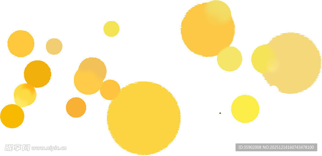 金色粉尘散景叠层PNG