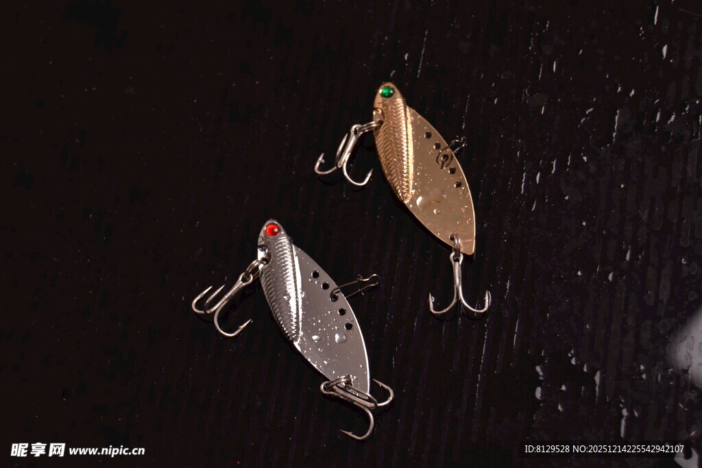 金属路亚饵展示