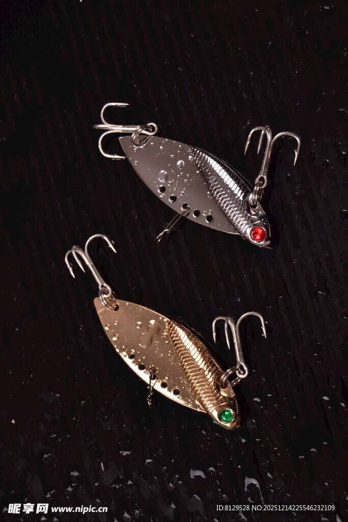 金属路亚饵展示