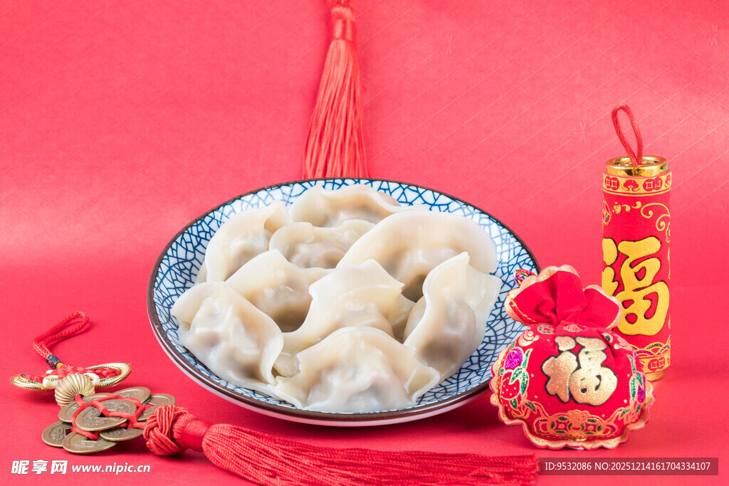 喜庆饺子迎新春
