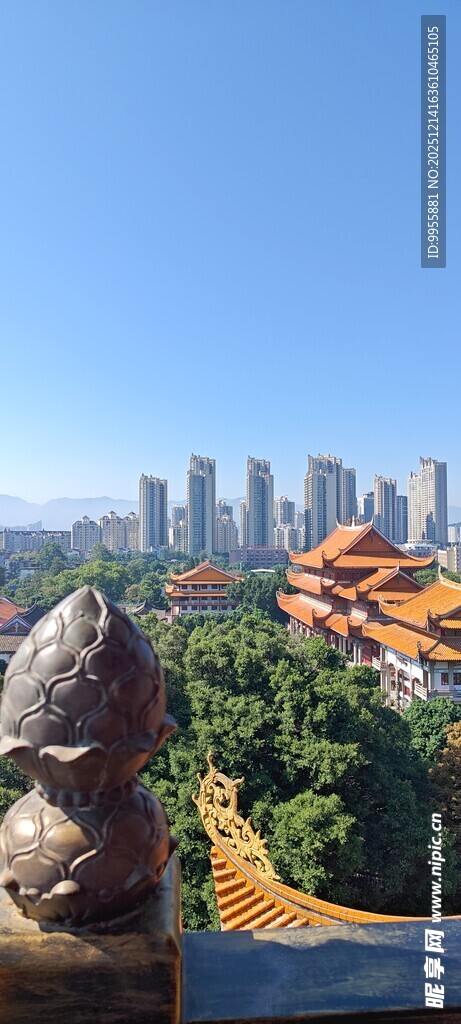 福建福州闽南城市风光与巨石景观