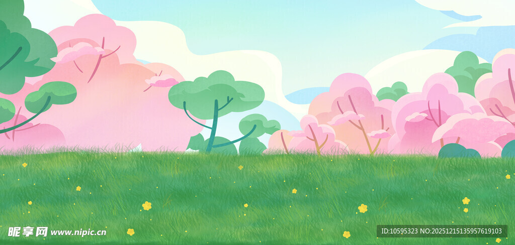 卡通春季背景