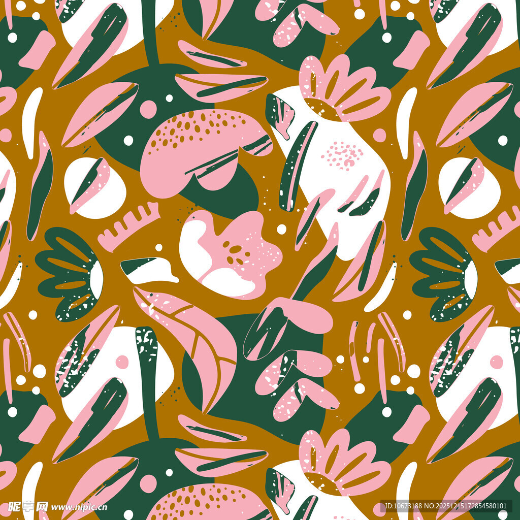 植物花卉图案背景设计