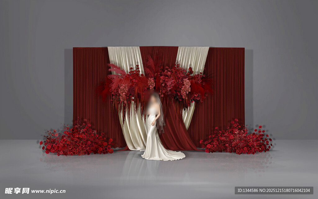 红色浪漫婚礼装饰布置