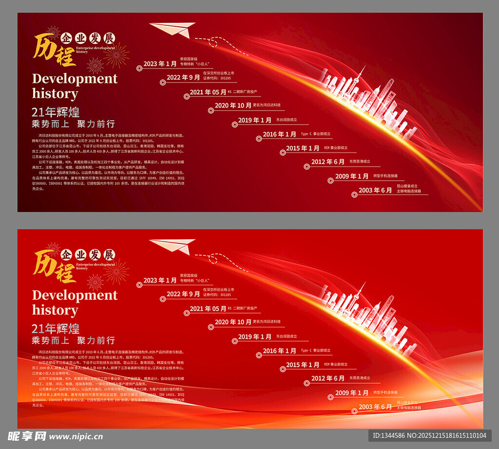 红色商务活动宣传海报