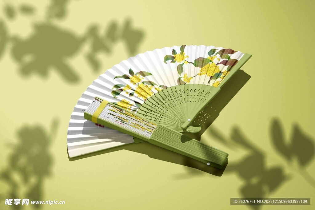 折扇样机图片