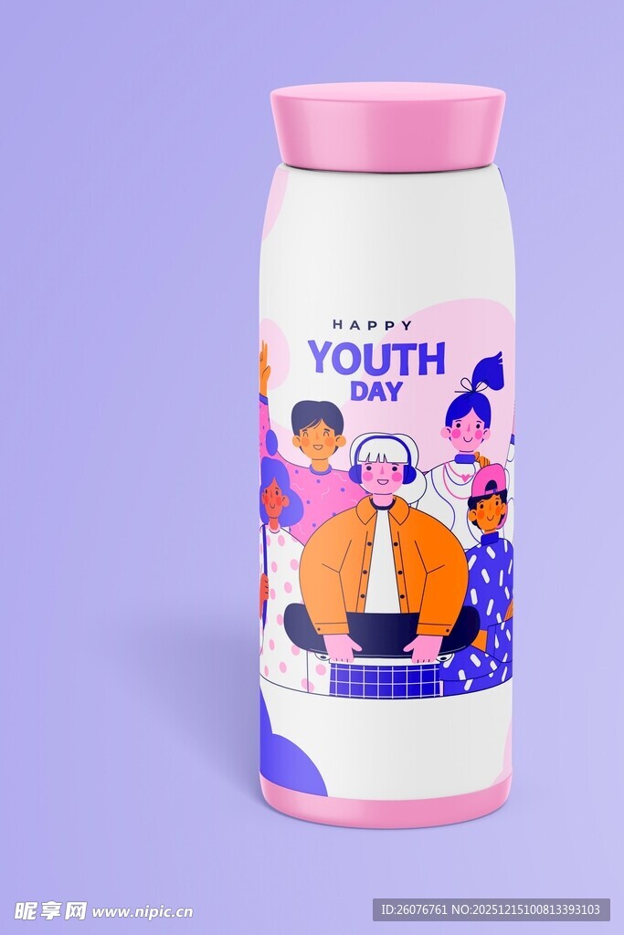 保温杯样机图片