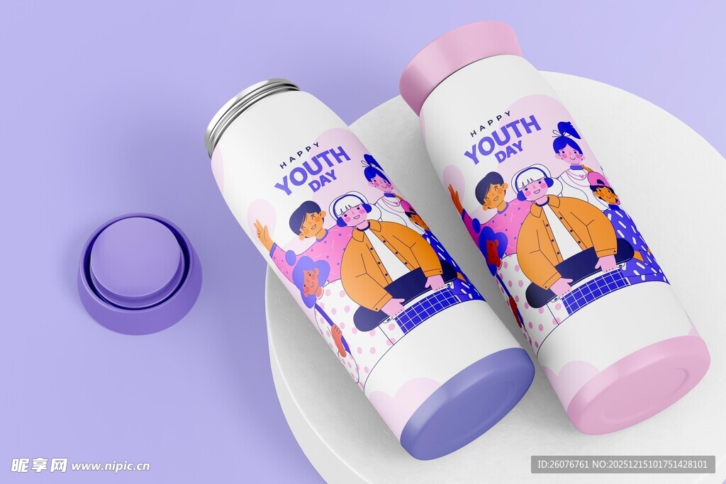 保温杯样机图片