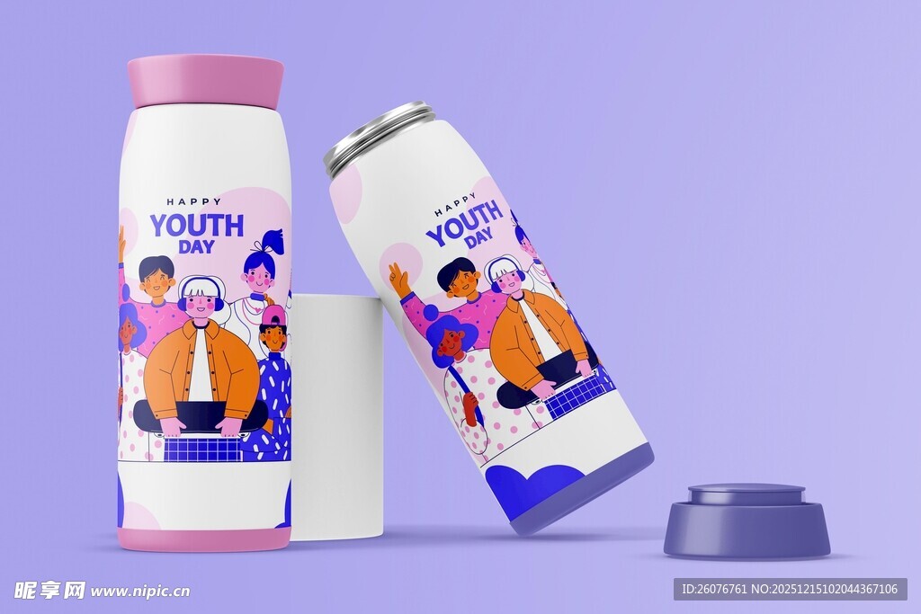 保温杯样机图片