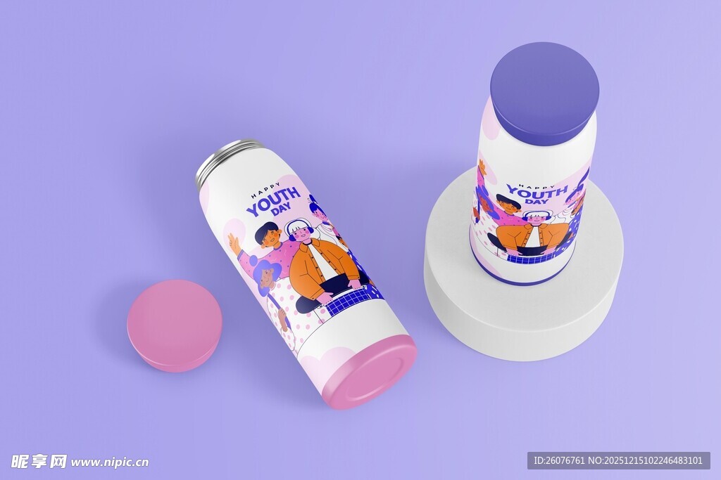 保温杯样机图片