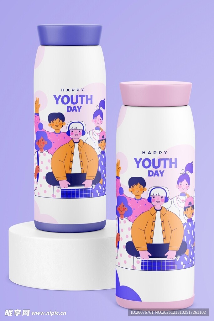 保温杯样机图片