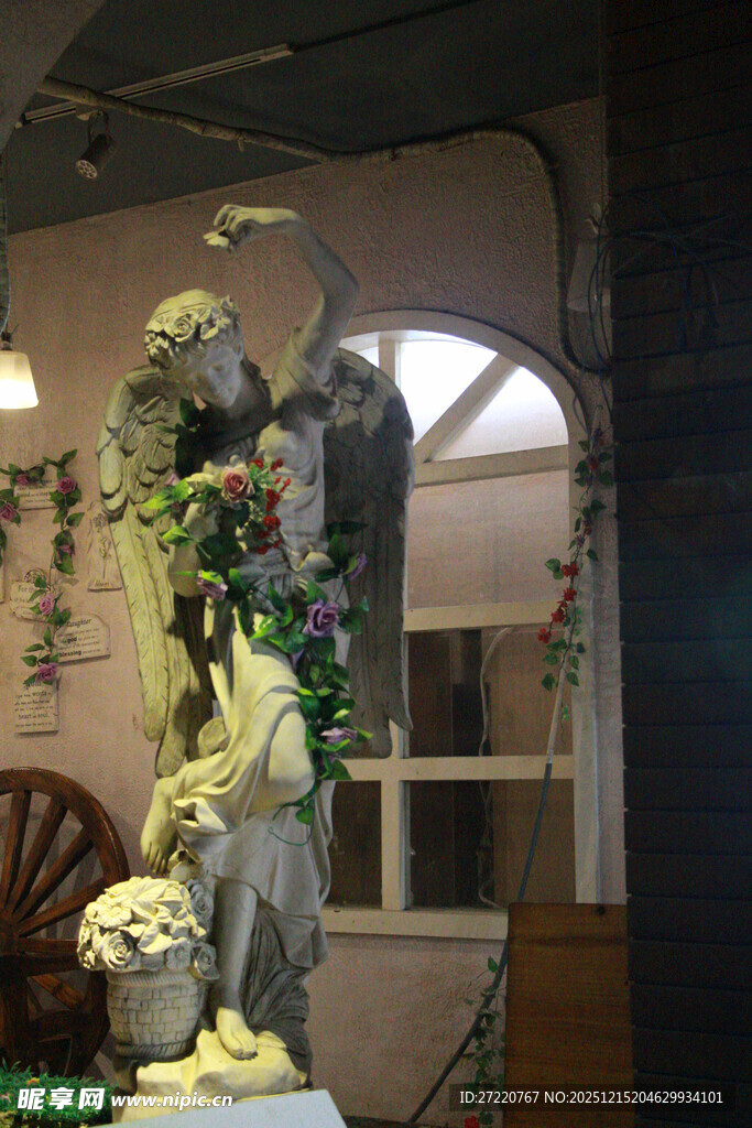 室内天使雕塑摆件展示 厦门