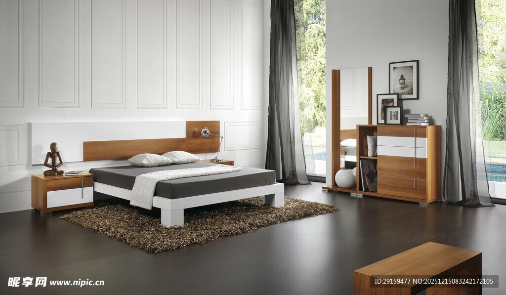 现代简约风格卧室家具展示