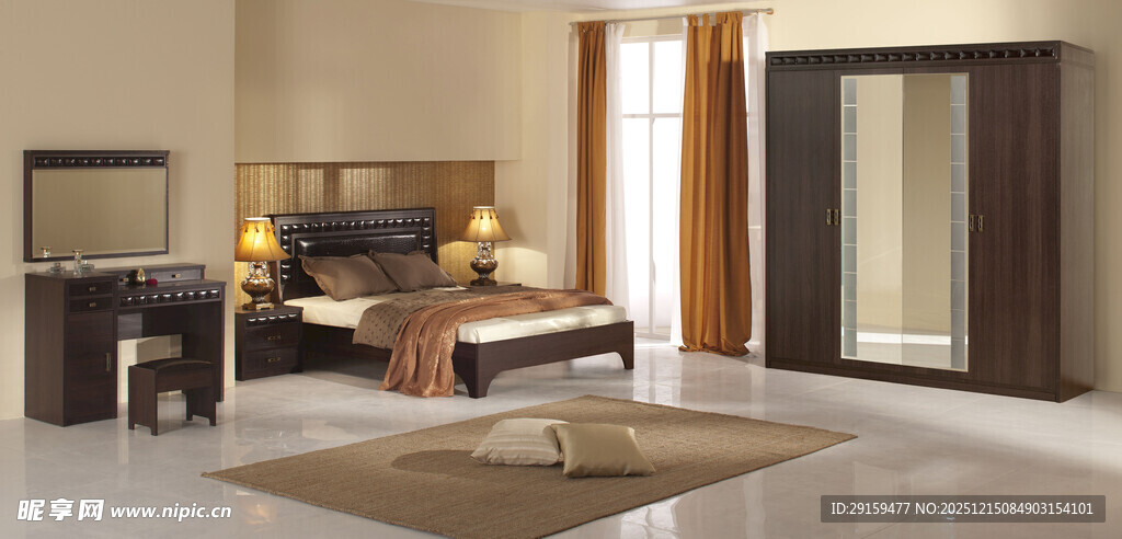 现代简约风格卧室家具展示