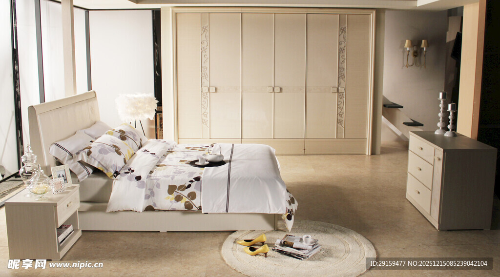 简约现代风卧室温馨场景