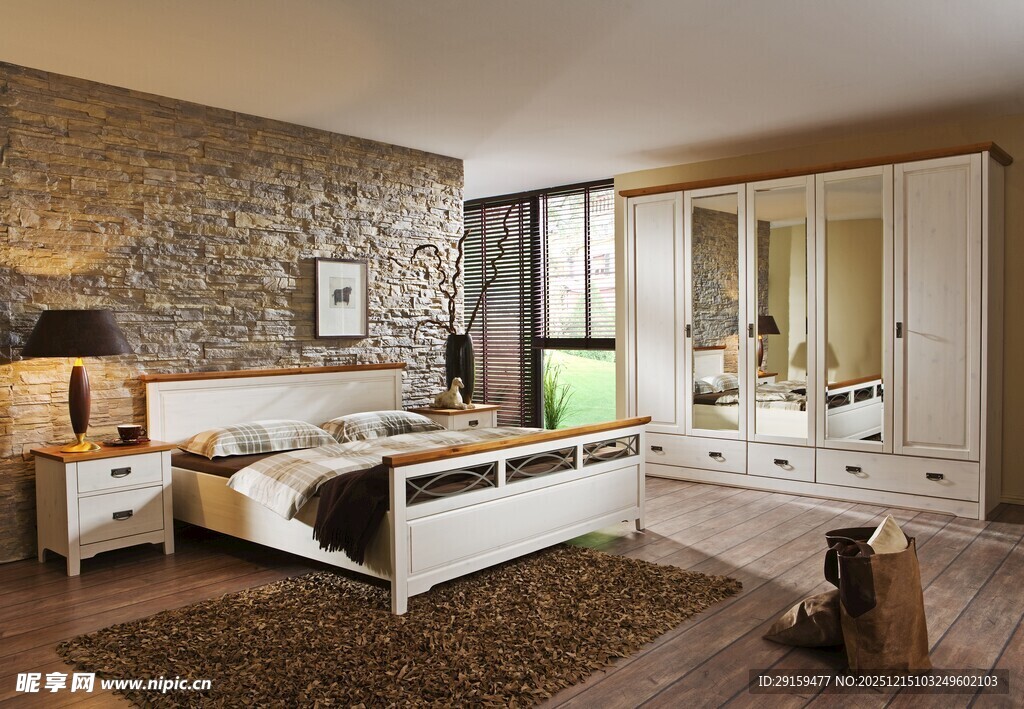 现代简约风格卧室场景