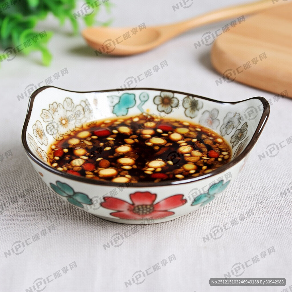 一小碗料汁 手绘