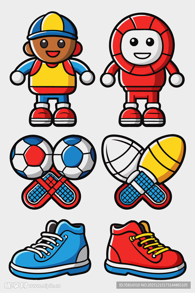 运动角色与装备集合