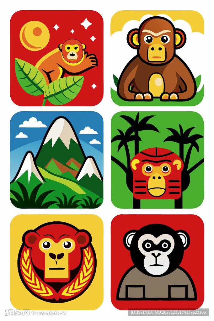 动物与自然主题图标集