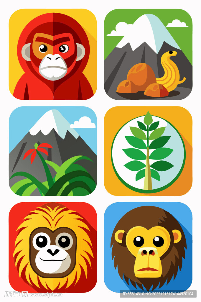 动物主题图标集