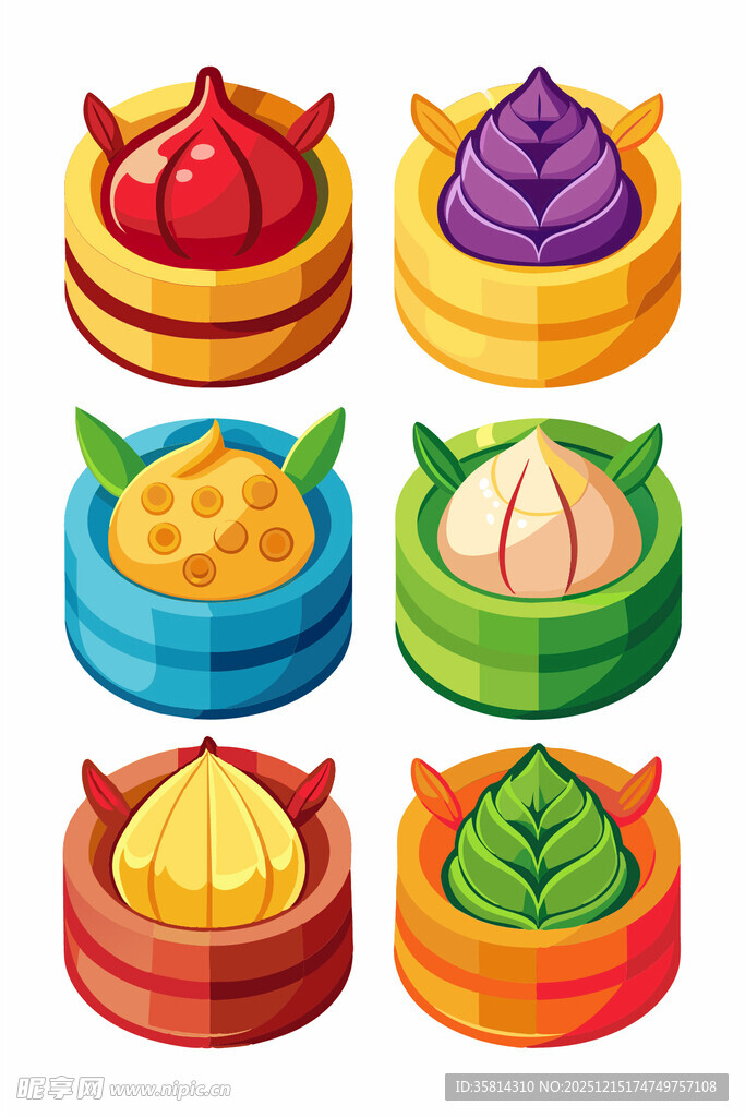 多彩美味中式蒸饺