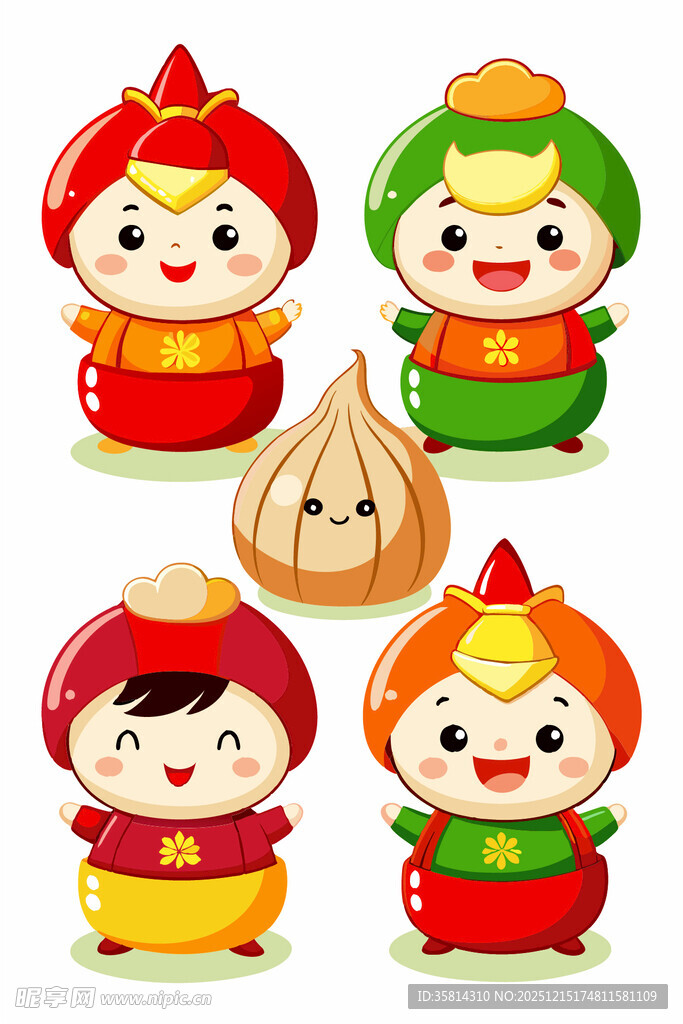 可爱中式卡通福娃形象