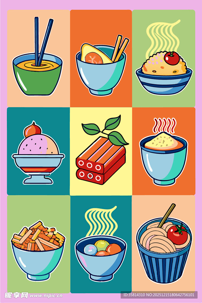 多彩美食拼盘展示