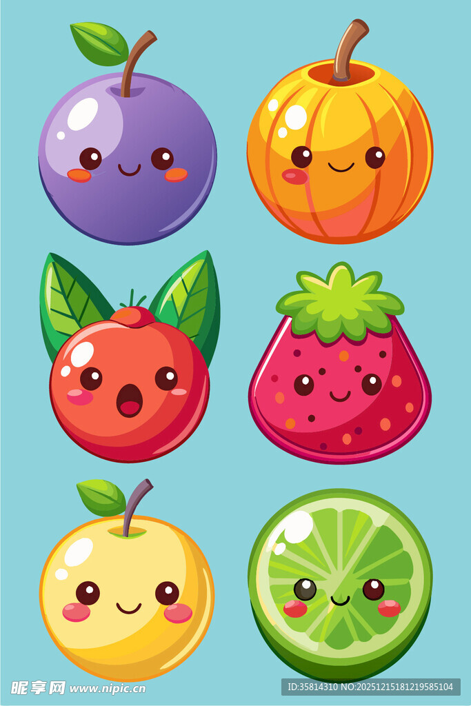 可爱卡通水果大集合