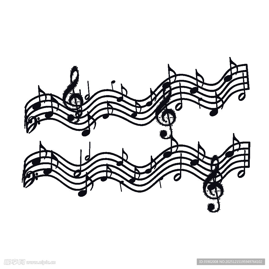 简约音乐符号图案