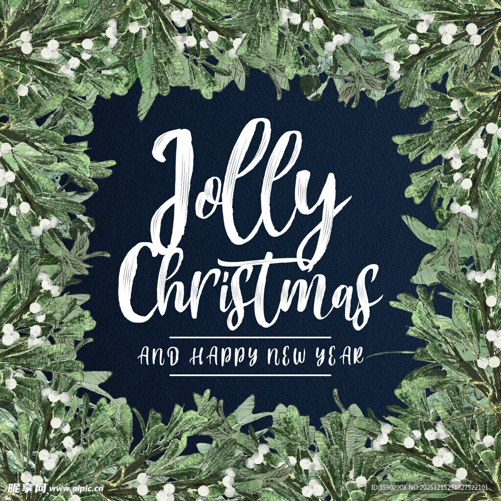 欢乐圣诞装饰背景图