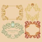 复古华丽装饰性边框图案