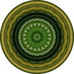 圆形几何花纹装饰图案