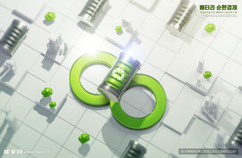 绿色能源科技元素展示