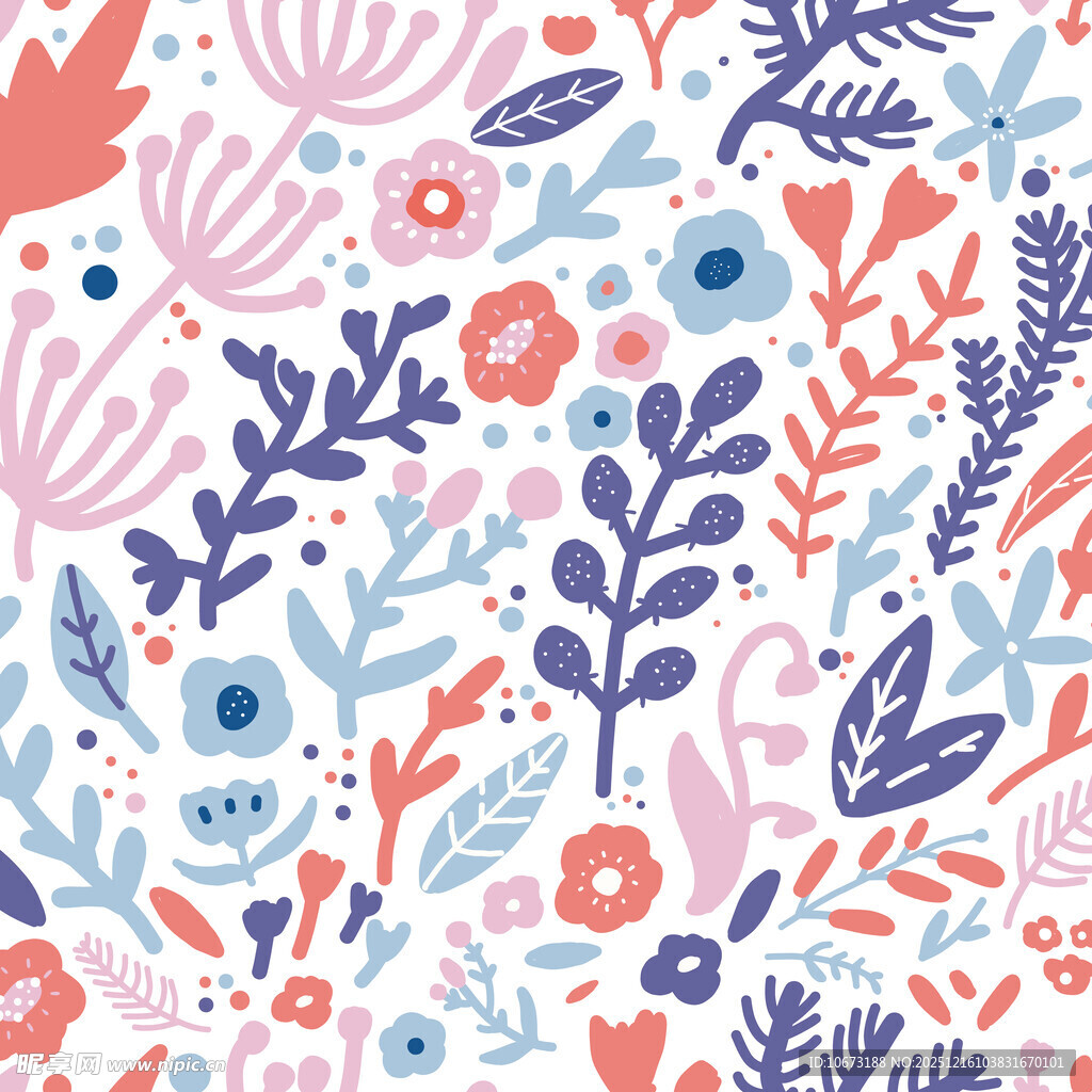 花卉植物图案背景设计