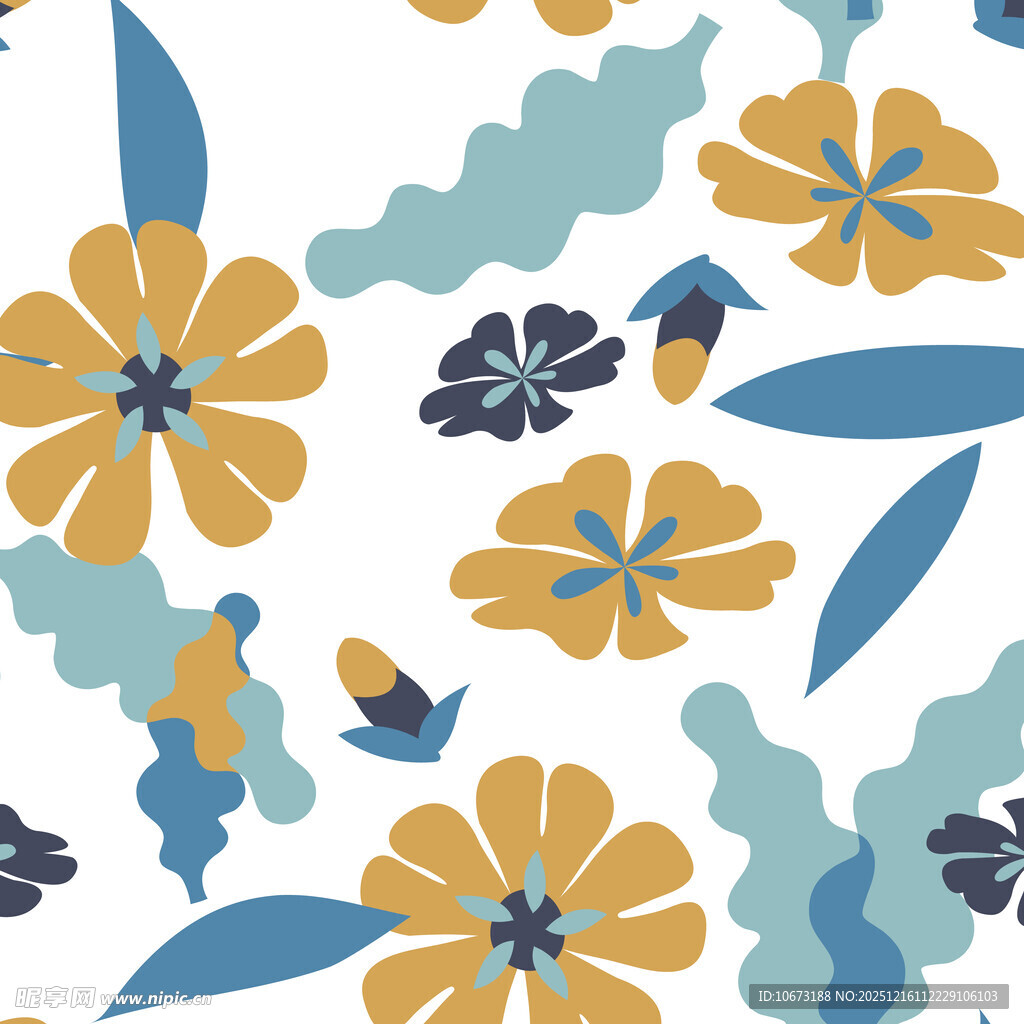 花卉植物图案背景设计