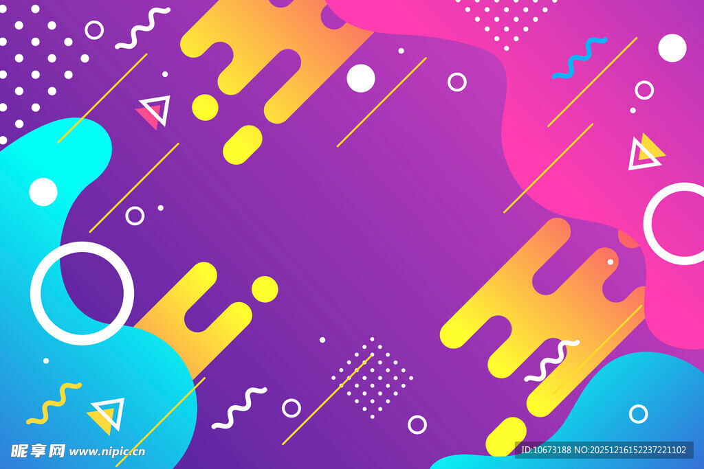 炫彩几何抽象背景图案