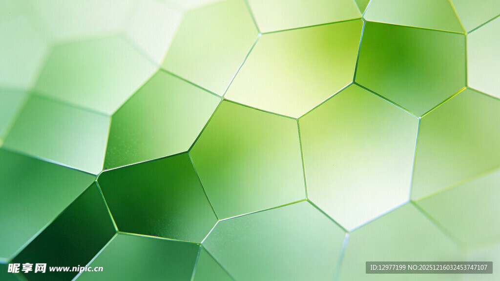 绿色几何多边形背景图案