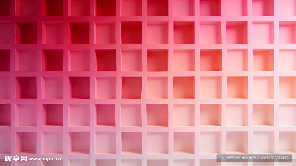 渐变粉色方格背景图案